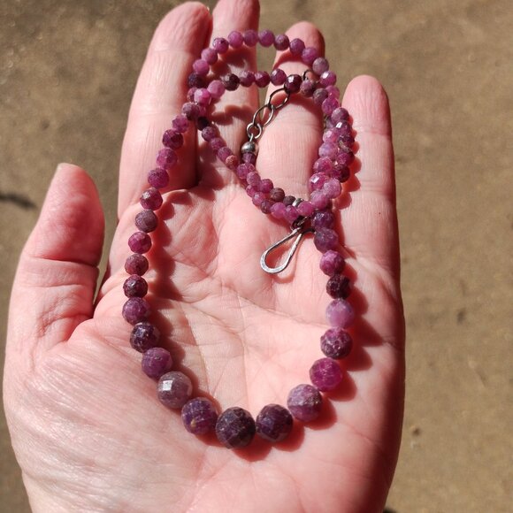 Jay King Jewelry - Jay King DTR mine finds Faceted Ruby necklace  925 Sterling Silver
